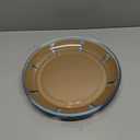 NUTRIUPS 2 Pack 10 inch Glass Plates - with Lipped Edge - Clear Tempered Glass Dinner Plates, Glass Serving Dinnerware for Pasta, Salad, Dishwasher and Microwave Safe