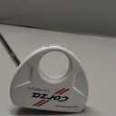 TaylorMade Corza Ghost Putters, 35" Black Steel Heel Single Bend Shaft White and Red SS Mid Slim 2.0R Grip Club