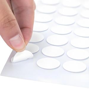 300-Pack Double-Sided Adhesive Dots for Acoustic Foam Panels, Sound Insulation Installation25mm Diameter, 1mm Thick Durable and Reusable Mounting Tape