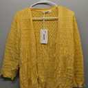 GRACE KARIN 2025 Women's 3/4 Sleeve Crochet Knit Button Down Cardigan Cropped Shrug Bolero Lightweight Sweaters Tops Size XL