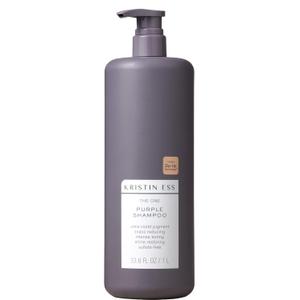 Kristin Ess Hair The One Purple Shampoo - Toning for Blonde Hair, Neutralizes Brass + Yellow Tones, Sulfate Free, 33.8 fl oz