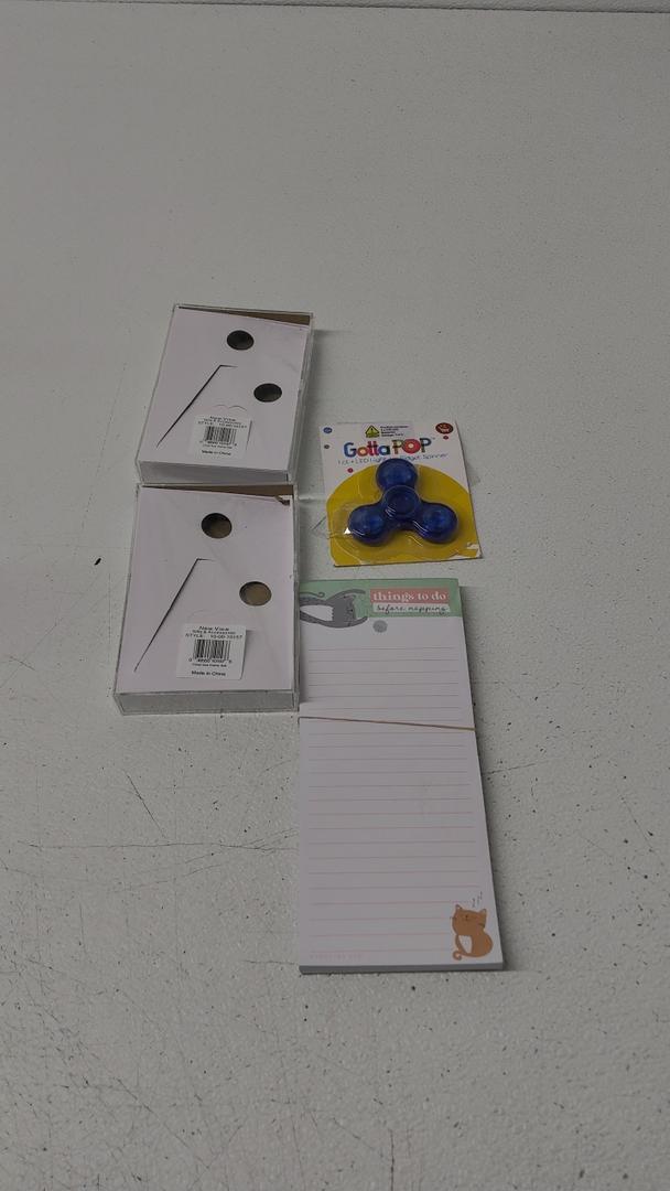 Set Of Snap 4x6 Clear Acrylic Box Frame, Notebook, Fidget Spinner