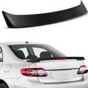 SCITOO ABS Black Rear Trunk Spoiler Wing Body Kits Replacement for 2003-2013 for Toyota Corolla