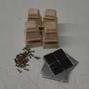 4 Inch Wooden Furniture Legs with Mounting Plates Screws Set of 4 Solid Wood Unfinished European Style Replacement Furniture Feet for Couch Cabinet Sofa Ottoman TV Stand Home DIY Projects (4 inch)