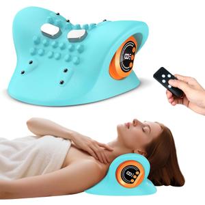 ILoveU 2025 Upgraded Shiatsu Neck Massager Pillow  3-in-1 Heat/Vibration/Wave Modes with Remote, USB-C Rechargeable, Portable for Car/Office/Home