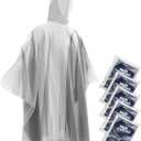 Hagon PRO Disposable Rain Ponchos for Adults (5 Pack) (One Size)