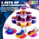 JOYIN Slime Party Favors, 36 Pack Galaxy Slime Cup - Stretchy, Non-Sticky, Mess-Free, Stress Relief, and Safe - Toys for Girls and Boys - Classroom Reward, Party Supplies