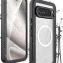 Miimall for Google Pixel 10 Pro XL Case Waterproof,12FT Military Drop Proof, IP68 Waterproof, 360Full Body Protection Shockproof Heavy Duty Protective Rugged Pixel 10 Pro XL Case Screen, Black