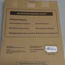 Baking Sheet Pan Set, Natural Aluminum Cookie Sheet, Large Thick Cookie Tray Pans for Baking, Roasting (2 Pack)