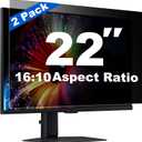 [2 Pack] 22 Inch Computer Privacy Screen for 16:10 Aspect Ratio Widescreen Monitor, Eye Protection Anti Glare Blue Light Filter Shield, Removable Anti-Scratch Anti Spy Protector