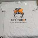 MS Warrior Messy Bun - Multiple Sclerosis Awareness Womens T-Shirt Medium