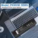 PKWVM Laptop Battery Compatible with Dell Precision 7550 7750 7560 7760 Series Workstation Notebook C903V CR72X 0CR72X 17C06 068N03 447VR 0447VR P44E P93F P44E001 P44E002 P93F001 P93F002 453-BBCQ