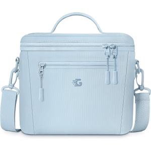 Insulated Lunch Box Bag Women Girls - Waterproof Leakproof Lightweight Reusable Cooler for School Work Picnic - Back to School (Small 8L, Blue)