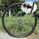 26" Rear Bicycle Wheel Only fit Cassette Freewheel, 26 inch Rear Bike Rim Double Wall Aluminum Wheel Heavy Duty 12G 36 Spokes for MTB/Road/Cruiser Bicycles (Bike Rim Size 22.44“)