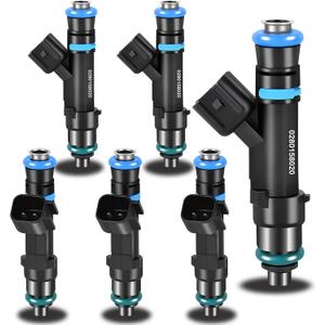 Upgraded Fuel Injectors Compatible with Dodge Dakota 2004 2005 2006 2007 2008 2009 2010,for Durango 2004-2009,for Dodge Ram 1500 2004-2010 V6 3.7L 6 Pack Injectors 0280158020