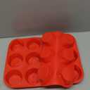 Redfly 2 Pack Silicone Muffin Pans for Baking & Cupcake Pan - 12 Cup Regular Size Silicone Molds, BPA Free Egg Bites Mold