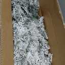 6 FT Prelit Snow Flocked Christmas Tree, Artificial Spruce Christmas Tree with 250 Warm White LED Lights, 600 PVC Branch Tips, Easy Assembly/Metal Stand/Hinged Branches Decoration