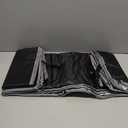 Wire Shelving Cover 32.5"x16.5"x63"  Waterproof Dustproof Black Rack Cover with Clear Front & Zipper for Closet or Garage Storage (No Shelves)