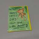 4 x Old English Co. Cute Father's Day Card from Young Children - From Your Little Monkey Card for Daddy from Son or Daughter - 1st Father's Day Card - New Dad Card | Blank Inside with Envelope