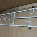 Metal Free Standing Adjustable Display Stand Scroll Easel with Chain Support, White Easel Stand for Sign, Wedding, Picture Frame. (No Installation Required)