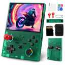 XF45V Retro Handheld Game Console, 4.5 Inch IPS HD Screen, Built-in 20,000+ Classic Games, 30+ Emulators, Portable Hand Held Open Source Linux System, 4000mAh Battery Retro Gaming Console(Green)