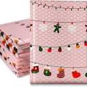 JinRuiKJ Christmas Bubble Mailers 8.5x12" 25 Pack, Padded Envelopes, Strong Adhesion Padded Mailers, Cushioning Padded Shipping Envelopes for Jewelry, Makeup - Christmas Lights