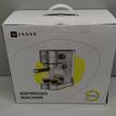 Espresso Machine 20 Bar, Compact Espresso Maker, Stainless Steel Expresso Coffee Machines with Steam Milk Frother & 34oz Removable Water Tank for Home, Cappuccino Machine, Great Gift