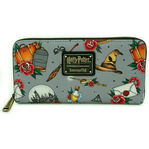 Loungefly Harry Potter Relics All Over Tattoo Print Wallet