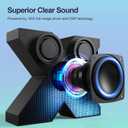 DOSS SoundBox X Desktop Wireless Bluetooth Speaker with 10W Rich Sound, Diverse Light Effects, 26H Playtime, TWS Pairing, BT 5.3, for Laptop, Computer, Home, Party, Beach, Gift Ideas