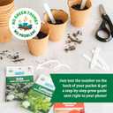 Back to the Roots Heirloom Organic, Non-GMO & USA Grown Seeds, 30ct Herb, Fruit, Flowers, and Veggies (EXP 09/30/26)