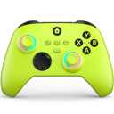 W&O Wireless Controller for With Xbox One, Xbox Series X/S, Xbox One X/S, PC, With RGB LED Light, Mappable Buttons, With 2.4GHZ Wireless Adapter Gamepad (Electric Volt)