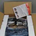 Nilight Headlight Assembly Compatible with 1997 1998 1999 2000 2001 2002 2003 Malibu 2004 2005 Chevy Classic 1997-1999 Oldsmobile Cutlass Replacement Headlamp Chrome Housing Clear Reflector