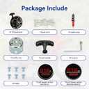 212 Pull Start Recoil Starter Assembly Compatible with Predator 212cc 196cc 6.5HP GX160 Engine Coleman CT200U BT200X Baja MB200 Mini Bike Go Kart Generator Pressure Washer with Pulley Cup