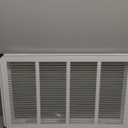 24" W x14 H Stamped face Steel Filter Return Grille White Powder Coating with Frame Overall Outside Dimension 26.6"x16.6" (Fits 24" x 14" Duct Opening)