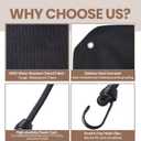 Windyun Winter Air Conditioner Cover AC Cover for Outside 36x36 Inch Universal Waterproof Units 600d Oxford Fabric Sturdy Central Defender Fits Most Central Protects from Rain Snow Leaves Sun(Black)