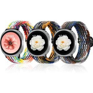 3 Pack Stretchy Braided Band Compatible with Samsung Galaxy Watch 8 Classic Band 46mm/Galaxy Watch 8 40mm 44mm Bands, Soft Nylon Solo Loop Elastic Sport Strap for Galaxy Watch 8 Bands Women Men