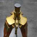 Nautical Tripod Floor Lamp Stand Wood Chrome Lamp Home and Decor Floor Lamp