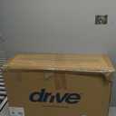 Drive Medical Transfer Bench Commode Chair for Toilet, Gray