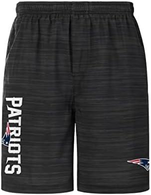 FOCO Men's NFL Team Logo 2 in 1 Athletic Gym Workout Performance Shorts with Lining, S