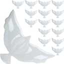 16 PCS 41 Inch Peace Dove Balloons Celebration of Life Favors Large White Mylar Foil Helium Pigeon Angel Memorial Balloons Wedding Funeral Birthday Charity Party Decor Supply in Heaven
