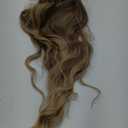 Long Ombre Blonde Wigs for Women 26 inch Long Wavy Middle Part Wig Ombre Blonde Wigs Upgraded Protein Fiber Hair Replacement Wig Cosplay Costume Halloween Wig(26'' Brown Ombre Blonde)