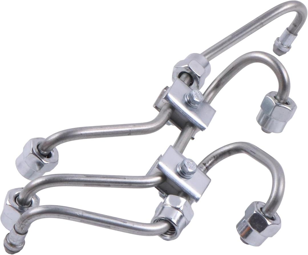 Fuel Injection Pipe Set 16851-53720 16851-53710 16861-53733 Compatible with Kubota D722 D782 Engine, Tractor B7400HSD, B7410D, G1800, GR2120, GR2100