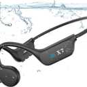 Swimming Headphones Underwater,Bone Conduction Headphones Bluetooth 5.4,IP68 Waterproof Wireless Earphones built-in MP3 player 32GB Memory,Sport Open Earphone for Swimming,Running,Cycling,Fitness