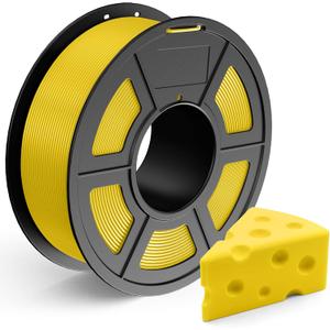 TECBEARS PLA Filament 1.75mm, Neatly Wound PLA 3D Printer Filament, 1Kg Spool(2.2 lbs), Fits for Most FDM 3D Printers, Yellow