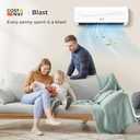 9000BTU Mini Split Air Conditioner& Heater, 17 SEER2 208-230V Wall-Mounted Ductless AC Unit Cools Rooms up to 450 Sq. Ft, Energy Efficient Inverter AC with Heat Pump (Blast Series) (9000BTU, 208-230V, 17 SEER2)