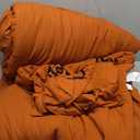 MaiRve Embroidery Comforter Set, Boho Farmhouse Western Bedding Set, All Season Bed in A Bag Comforter Set with Sheets, Pillowcases & Shams, Burnt Orange Queen 7 Pieces