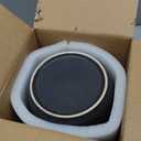 Large Storage Containers with Lids, Ceramic Coffee Container Kitchen Food Storage Jars for Spice Sugar Tea Bag, Stackable Decorative Jars for Counter, Black & 61 fl.oz