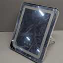 halumao Vanity Mirror with Lights, 14.5" Light Up Makeup Mirror, LED Makeup Mirror with Lights for Bedroom Tabletop, Smart Touch Control 3 Colors Dimmable, 360° Rotation