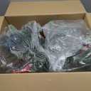 Liliful 2 Sets Lighted Artificial Christmas Urn Filler 18 Inch, Battery Operated Pre Lit Artificial Christmas Tree Outdoor Light up Planter Filler Lighted Xmas Trees with LED Lights Timer (Multicolor)