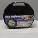 Snow-Chains Auto Fixing 1 Min Quick Fit Easy Installation Tire-Chains, Portable Reusable Universal Emergency Tire Traction Chain for Passenger Car, Pickup Trucks and SUV - Set of 2 (HKN-140)